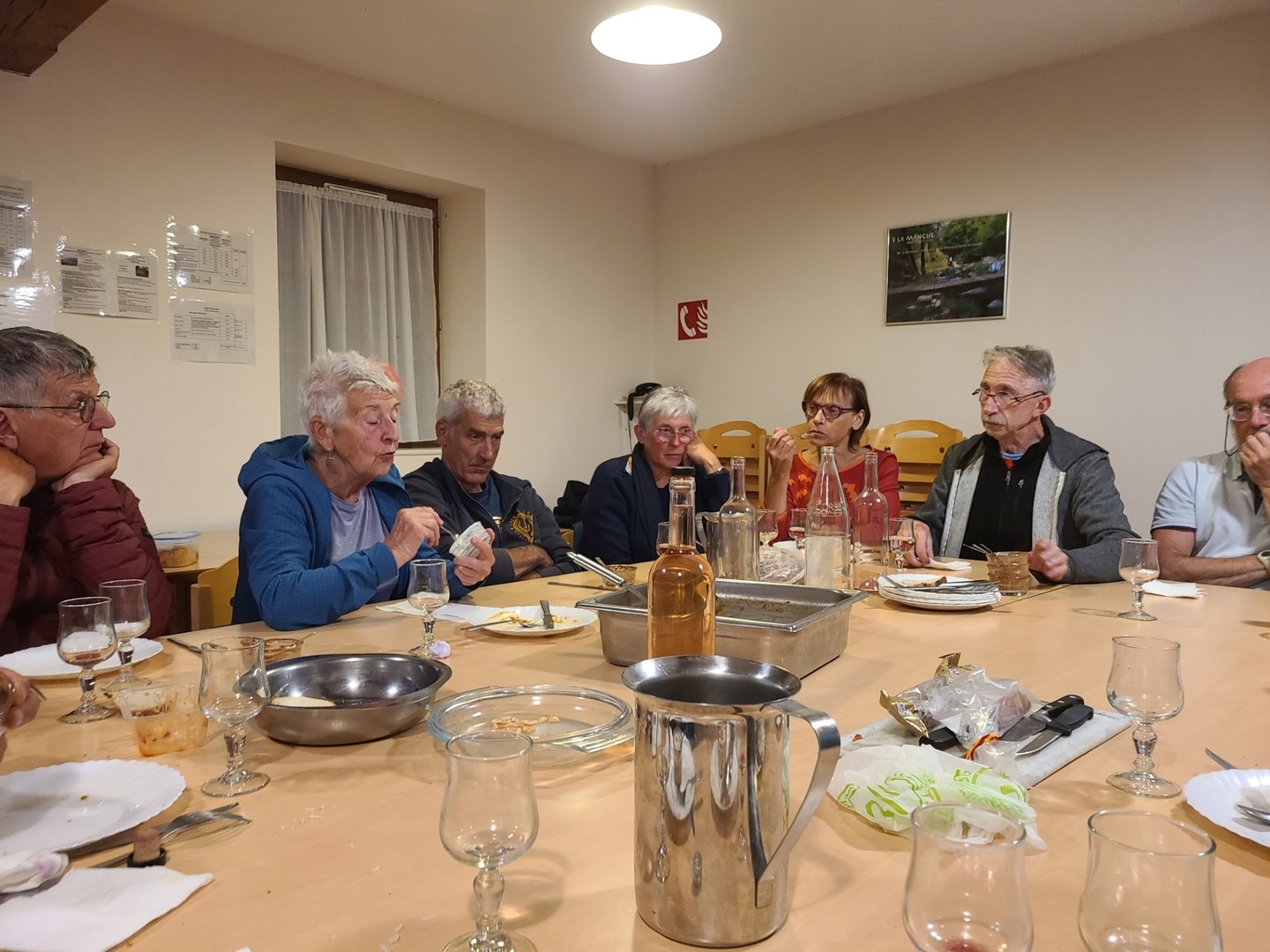 1er diner au gite : 20sur20 à Christine pour les gites et le traiteur