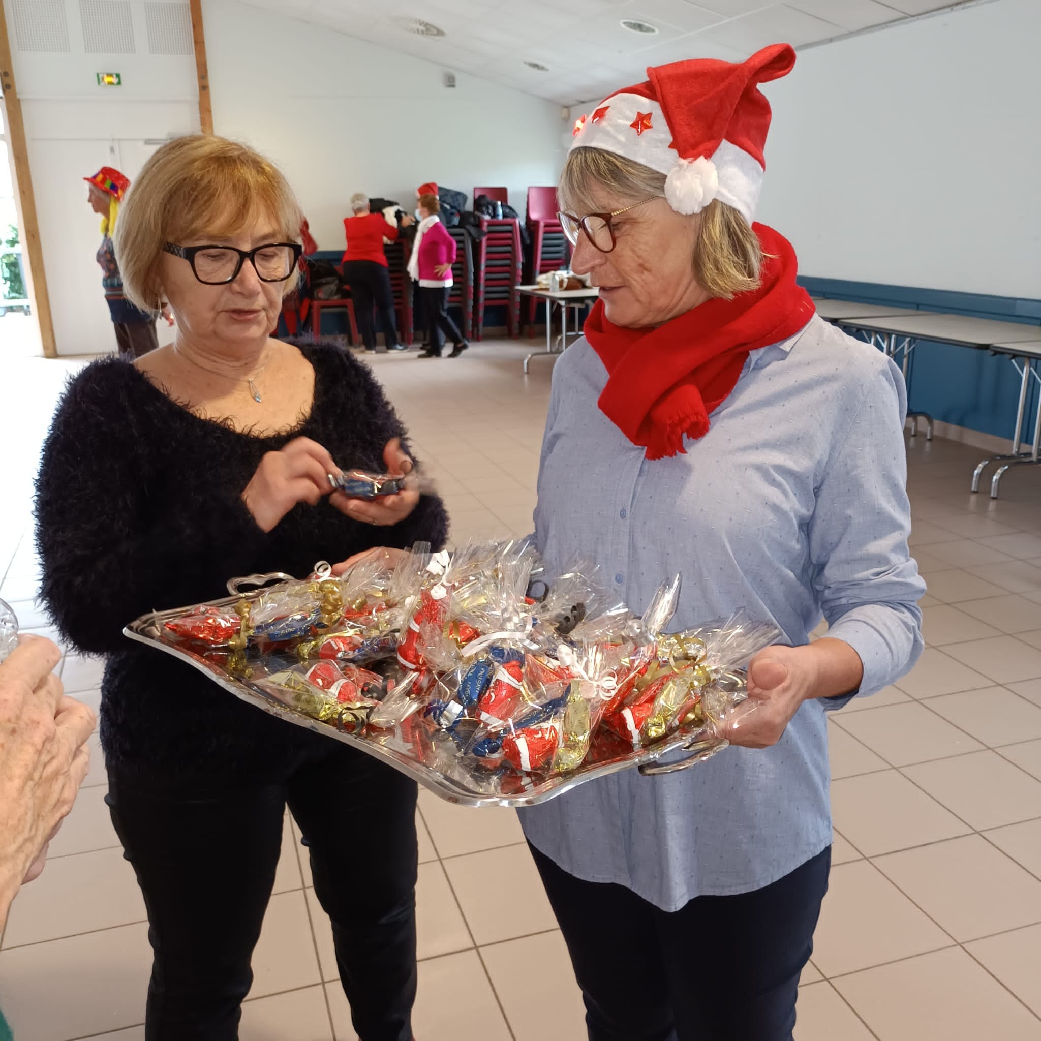 Distribution des chocolats