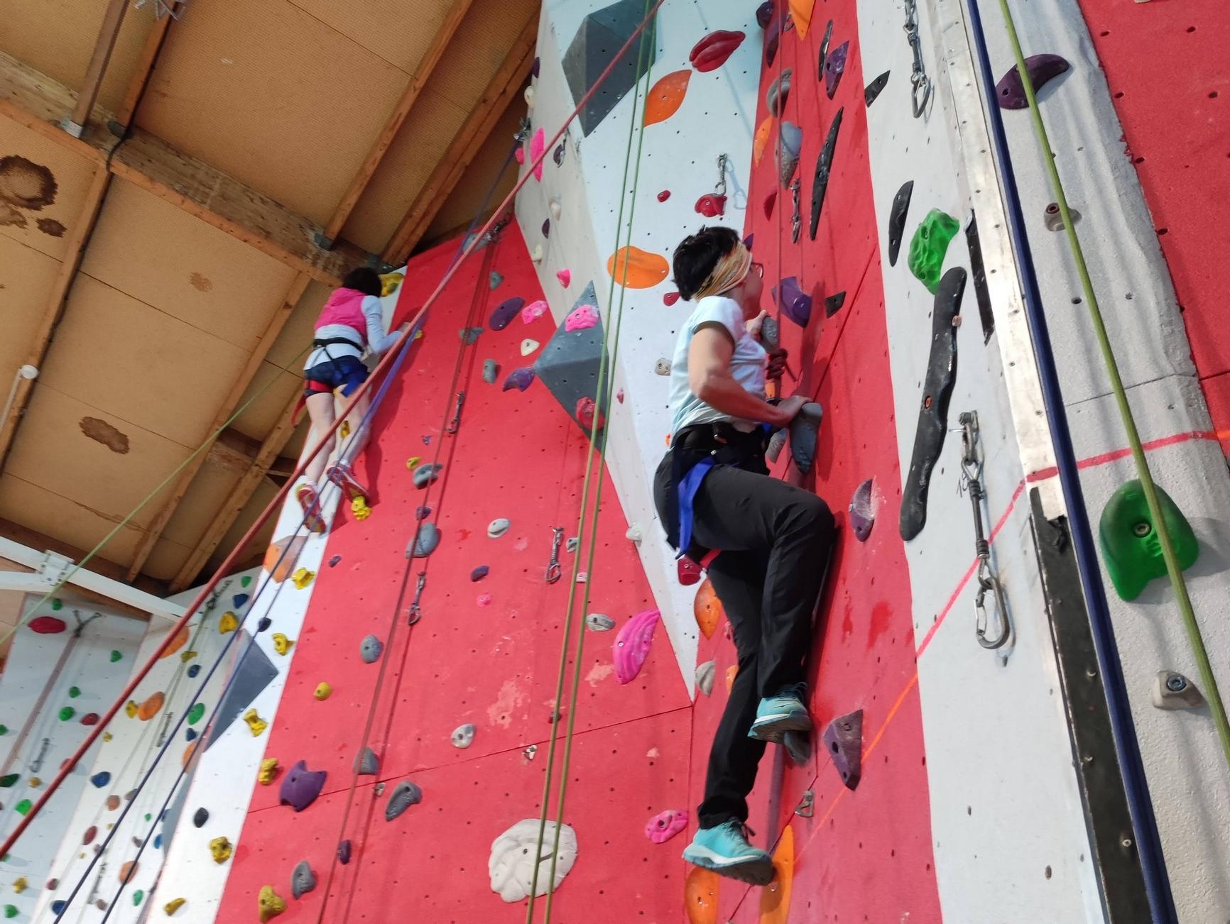 Mauricette et Myriam en pleine ascension